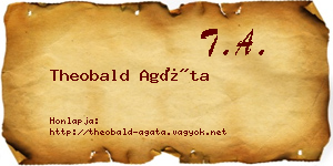 Theobald Agáta névjegykártya